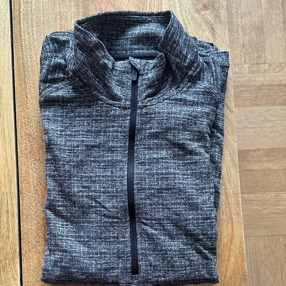 Lululemon Gray Quarter-Zip Pullover size 10